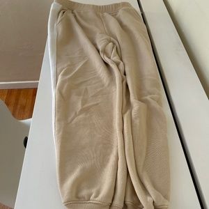 Zara cream cute sweatpants SZ 13-14 kids